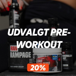Udvalgt pre-workout 20 %